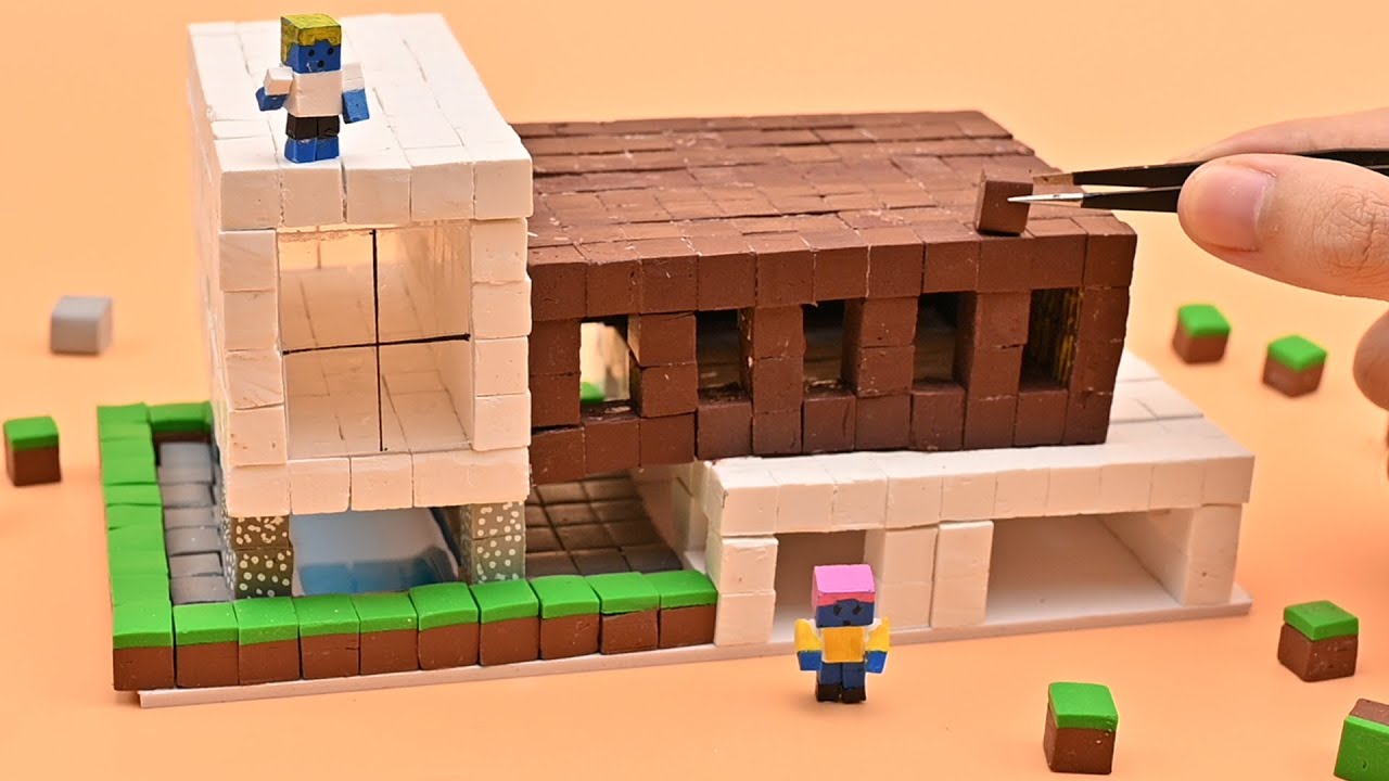 Making Tiny Minecraft 2 Storey House