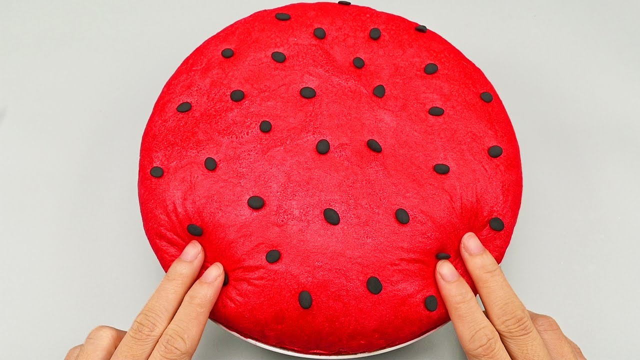 DIY - How to make soft iceberg slime watermelon