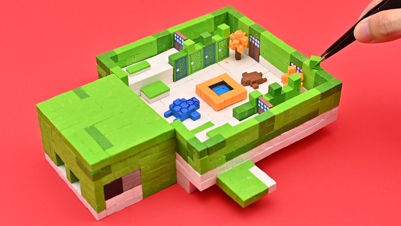 Making Minecraft Miniature Cute Turtle House