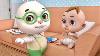 Little Boy & Bunny Learn To Be Carefull Developing Animated Video For Toddlers